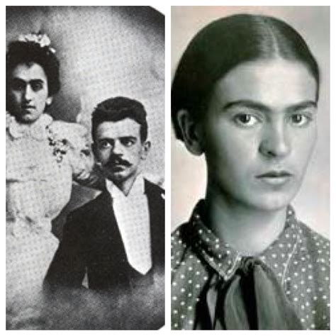 Frida Kahlo was born in Mexico City, but she was not of Mexican origin. Her mother, Matilde Calderón y González, came from a Spanish military family and her father, Carl Wilhelm Kahlo Kauffmann, was born in Germany to a father who was a jeweler and goldsmith and a mother from the German bourgeoisie. Frida Kahlo's parents
